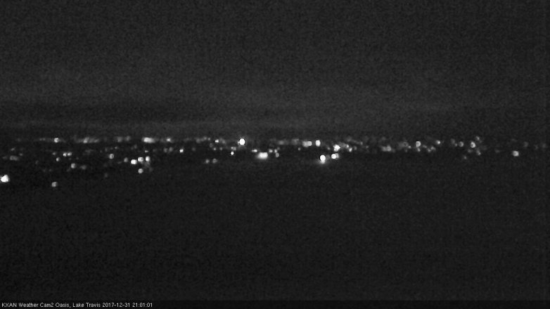 Lake Travis webcam, December 31, 2017 8:10 PM CT