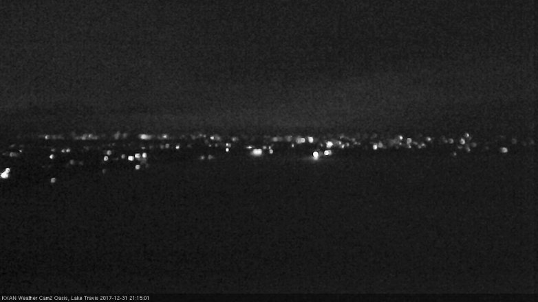 Lake Travis webcam, December 31, 2017 8:35 PM CT