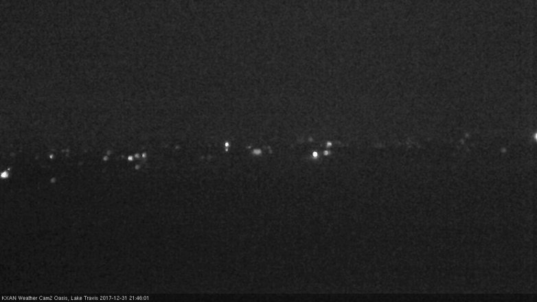 Lake Travis webcam, December 31, 2017 9:10 PM CT
