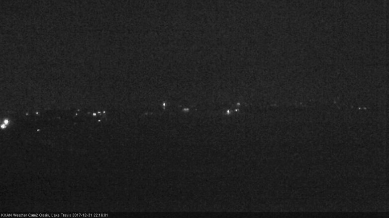Lake Travis webcam, December 31, 2017 9:35 PM CT