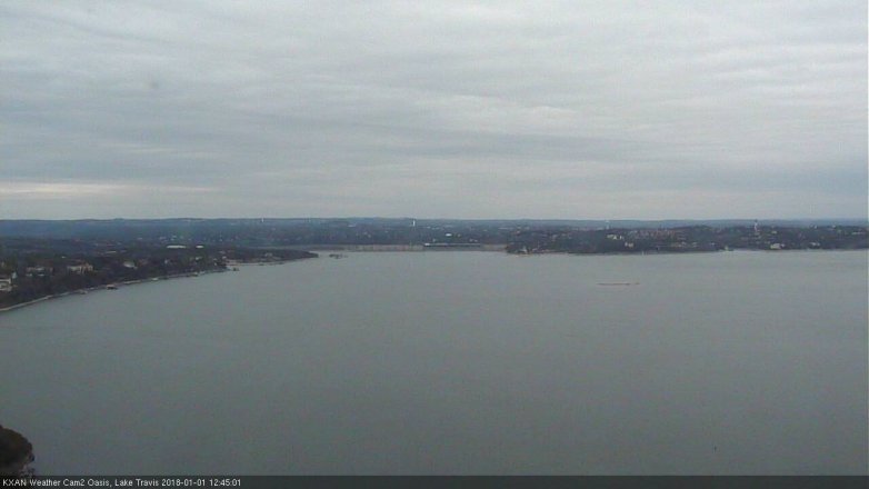 Lake Travis webcam, January 1, 2018 11:55 AM CT