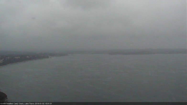 Lake Travis webcam, January 2, 2018 2:20 PM CT