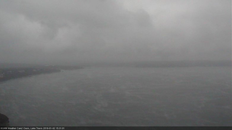 Lake Travis webcam, January 2, 2018 3:00 PM CT