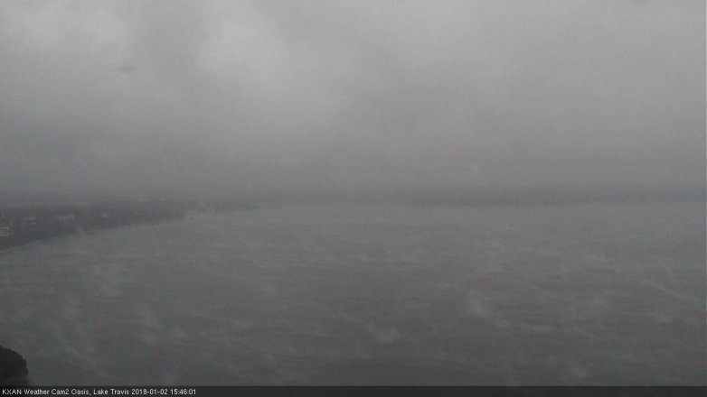Lake Travis webcam, January 2, 2018 3:10 PM CT