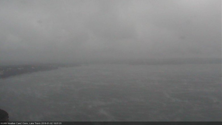 Lake Travis webcam, January 2, 2018 3:25 PM CT