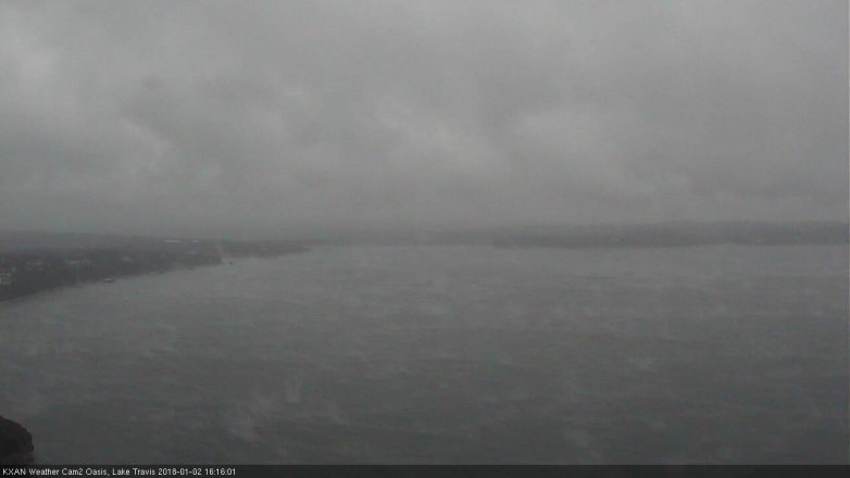 Lake Travis webcam, January 2, 2018 3:30 PM CT