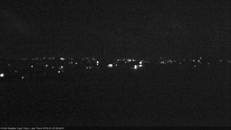 Lake Travis webcam, January 2, 2018 12:00 AM CT