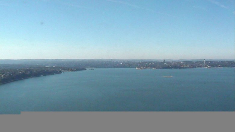 Lake Travis webcam, January 3, 2018 11:15 AM CT