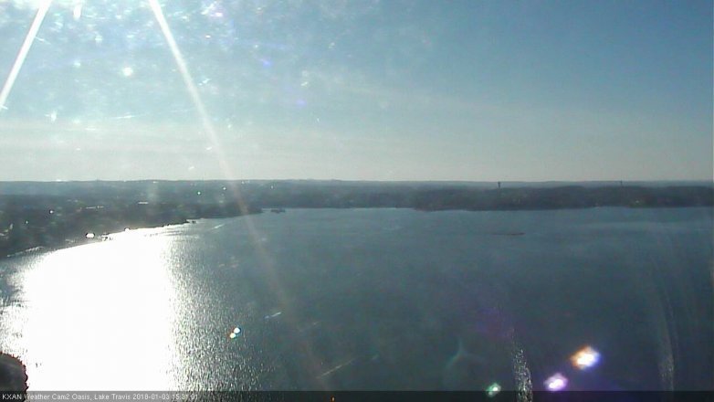 Lake Travis webcam, January 3, 2018 2:45 PM CT