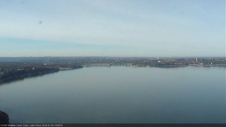 Lake Travis webcam, January 4, 2018 9:05 AM CT