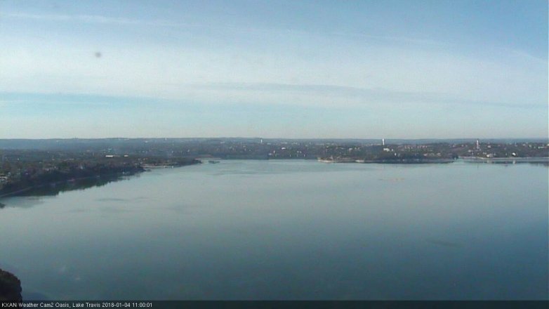 Lake Travis webcam, January 4, 2018 10:10 AM CT