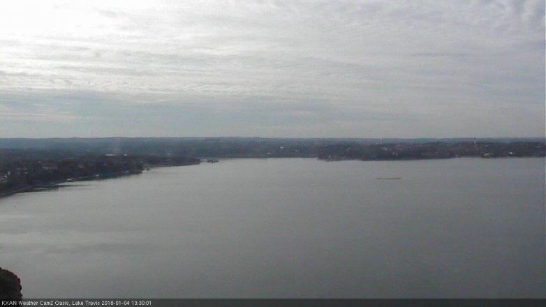 Lake Travis webcam, January 4, 2018 12:50 PM CT
