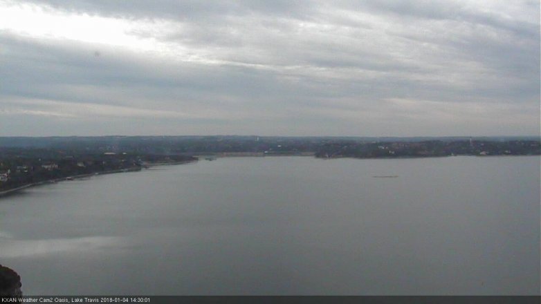 Lake Travis webcam, January 4, 2018 2:00 PM CT