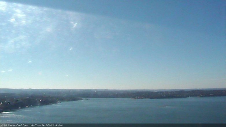 Lake Travis webcam, January 5, 2018 2:00 PM CT