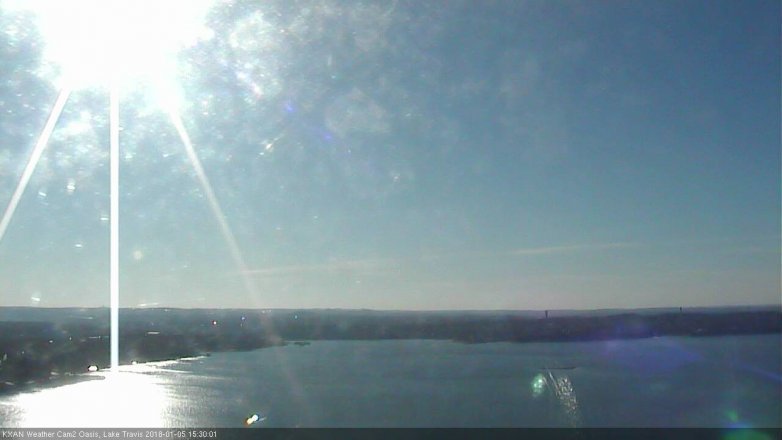 Lake Travis webcam, January 5, 2018 2:55 PM CT
