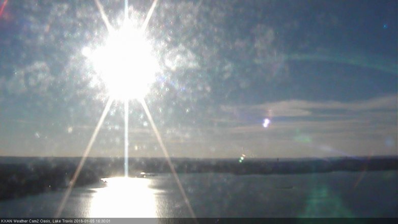 Lake Travis webcam, January 5, 2018 3:35 PM CT