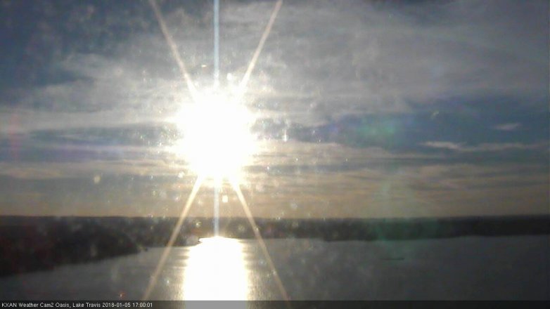 Lake Travis webcam, January 5, 2018 4:30 PM CT