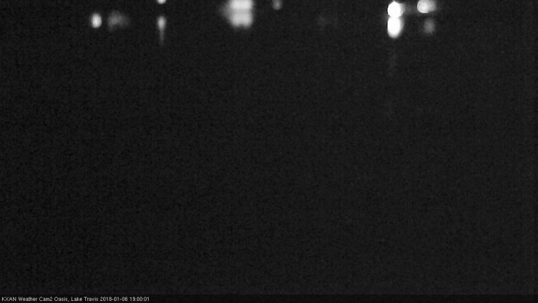 Lake Travis webcam, January 6, 2018 6:30 PM CT
