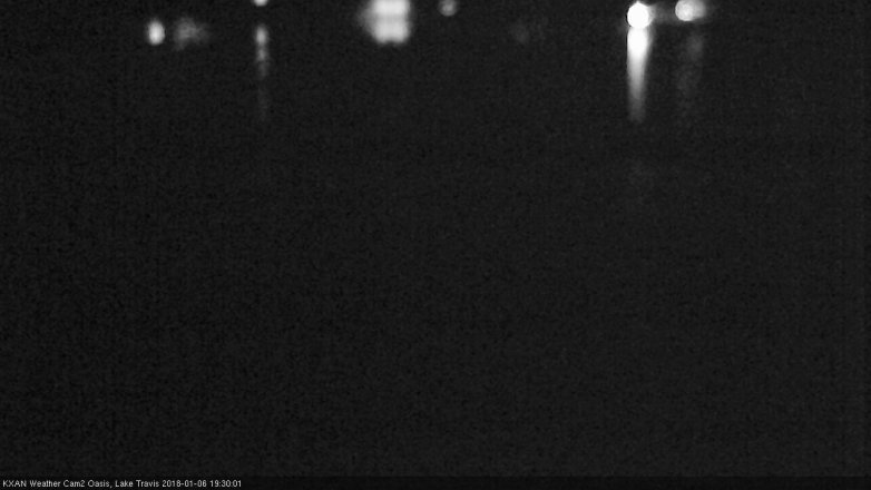 Lake Travis webcam, January 6, 2018 6:35 PM CT