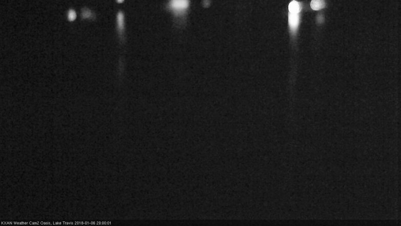 Lake Travis webcam, January 6, 2018 7:30 PM CT