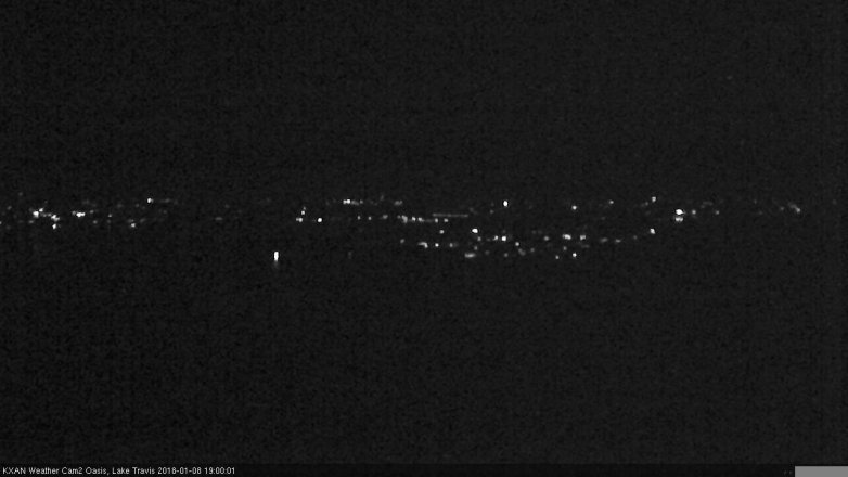 Lake Travis webcam, January 8, 2018 6:10 PM CT