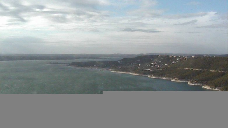 Lake Travis webcam, January 11, 2018 3:25 PM CT
