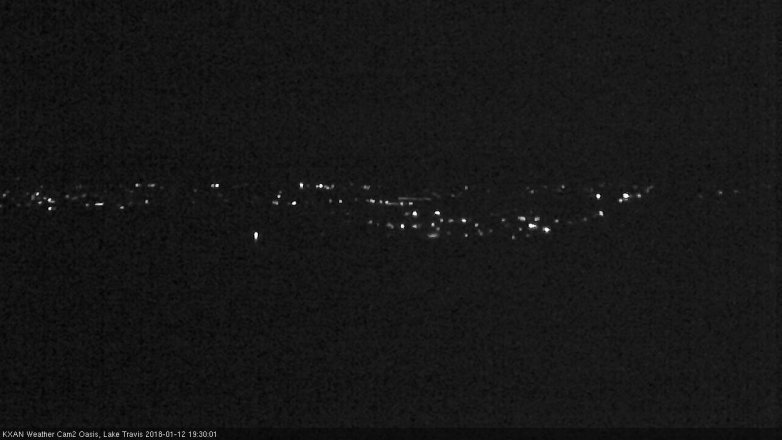 Lake Travis webcam, January 12, 2018 6:35 PM CT