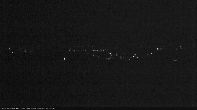 Lake Travis webcam, January 14, 2018 12:00 AM CT