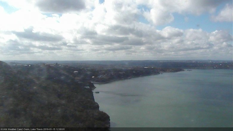 Lake Travis webcam, January 15, 2018 11:25 AM CT