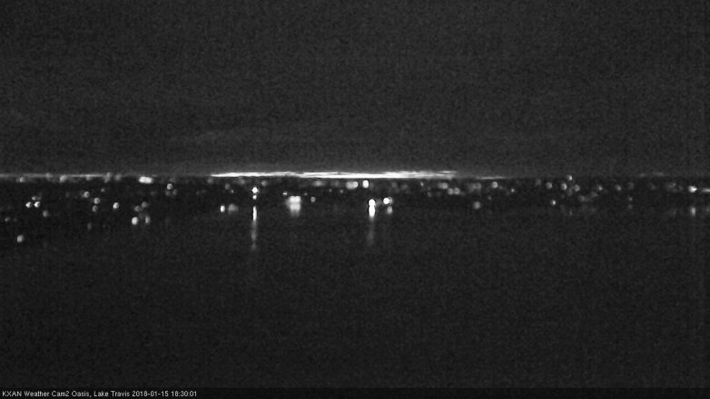 Lake Travis webcam, January 15, 2018 6:00 PM CT