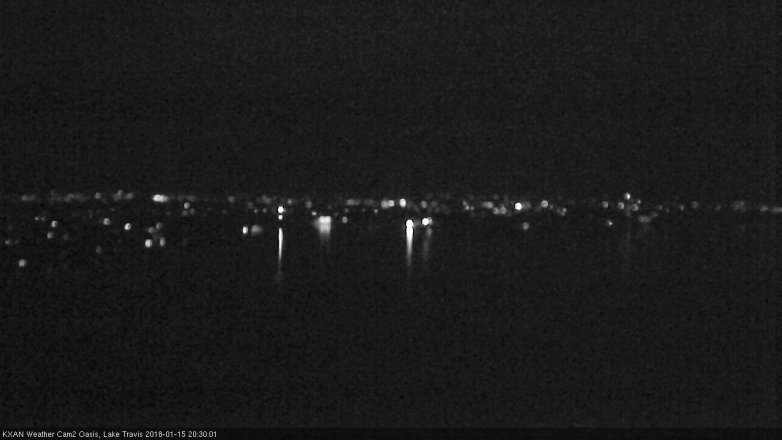 Lake Travis webcam, January 15, 2018 7:35 PM CT