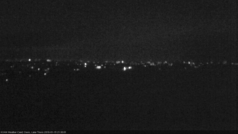 Lake Travis webcam, January 15, 2018 8:35 PM CT