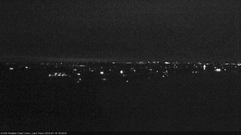 Lake Travis webcam, January 16, 2018 6:00 PM CT
