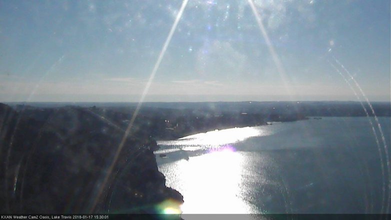Lake Travis webcam, January 17, 2018 2:40 PM CT