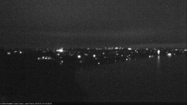 Lake Travis webcam, January 18, 2018 5:45 PM CT