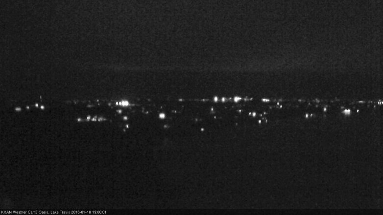 Lake Travis webcam, January 18, 2018 6:30 PM CT