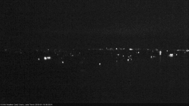 Lake Travis webcam, January 18, 2018 12:00 AM CT