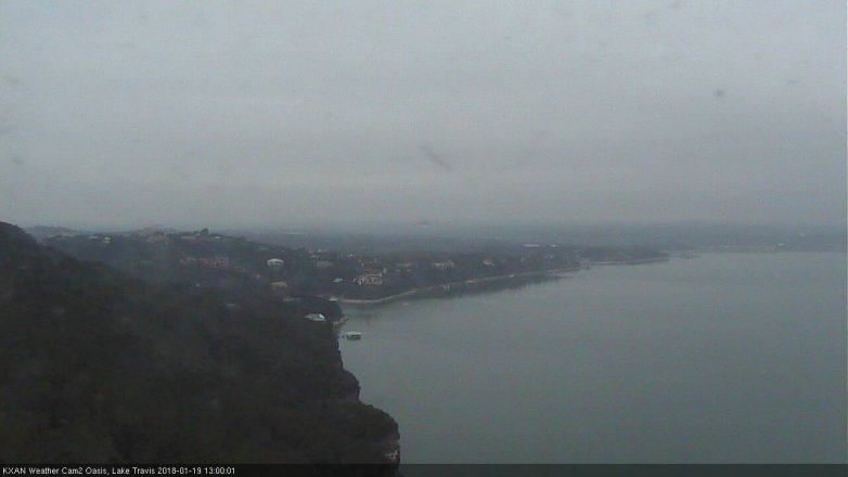 Lake Travis webcam, January 19, 2018 12:10 PM CT