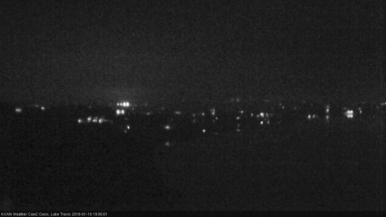 Lake Travis webcam, January 19, 2018 6:30 PM CT