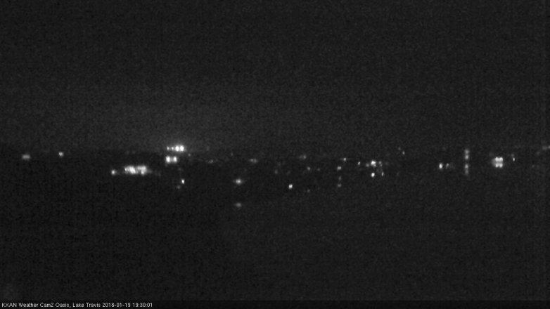 Lake Travis webcam, January 19, 2018 6:50 PM CT