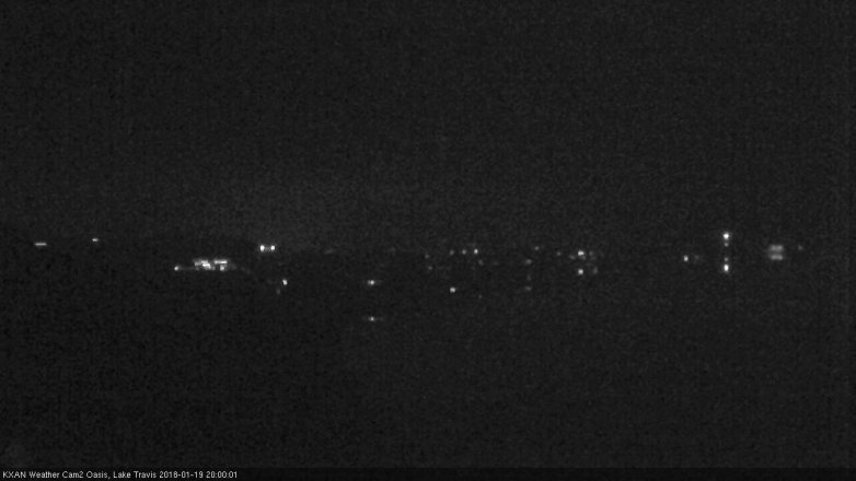 Lake Travis webcam, January 19, 2018 7:20 PM CT