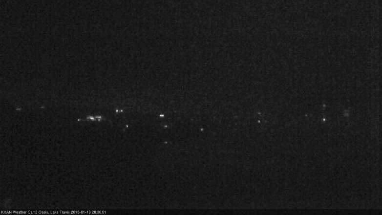 Lake Travis webcam, January 19, 2018 7:55 PM CT