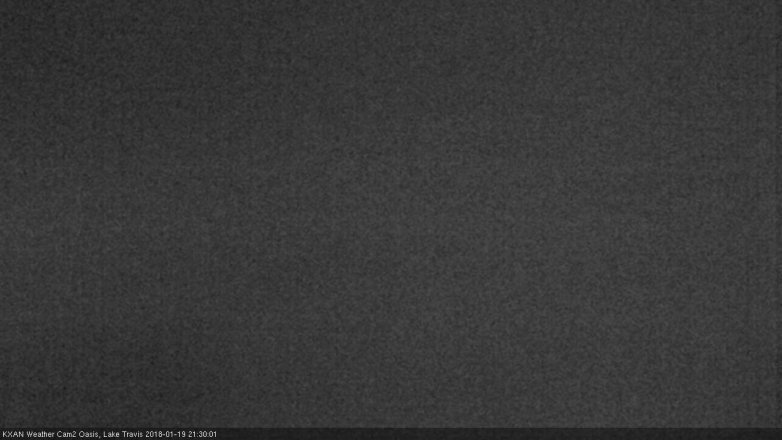 Lake Travis webcam, January 19, 2018 9:00 PM CT