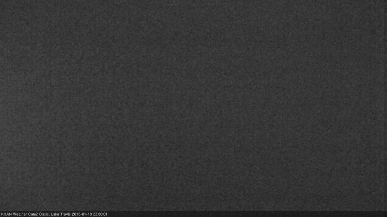 Lake Travis webcam, January 19, 2018 9:05 PM CT