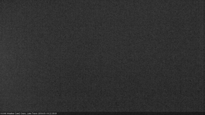 Lake Travis webcam, January 19, 2018 10:00 PM CT