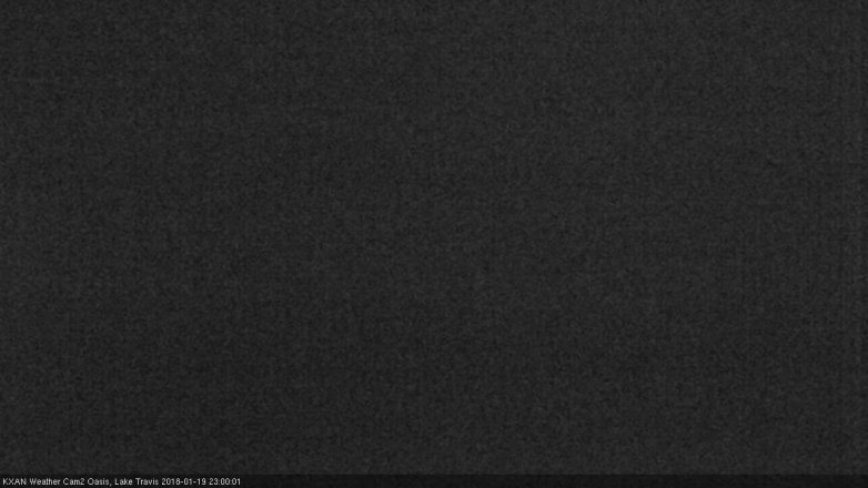 Lake Travis webcam, January 19, 2018 10:25 PM CT