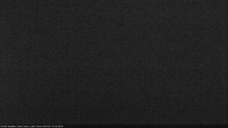 Lake Travis webcam, January 19, 2018 10:40 PM CT