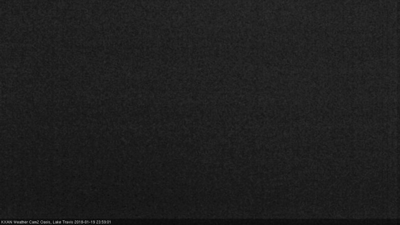 Lake Travis webcam, January 19, 2018 11:20 PM CT
