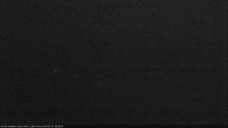Lake Travis webcam, January 20, 2018 11:35 PM CT
