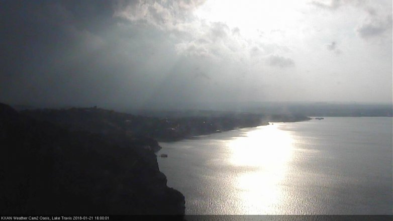 Lake Travis webcam, January 21, 2018 3:10 PM CT